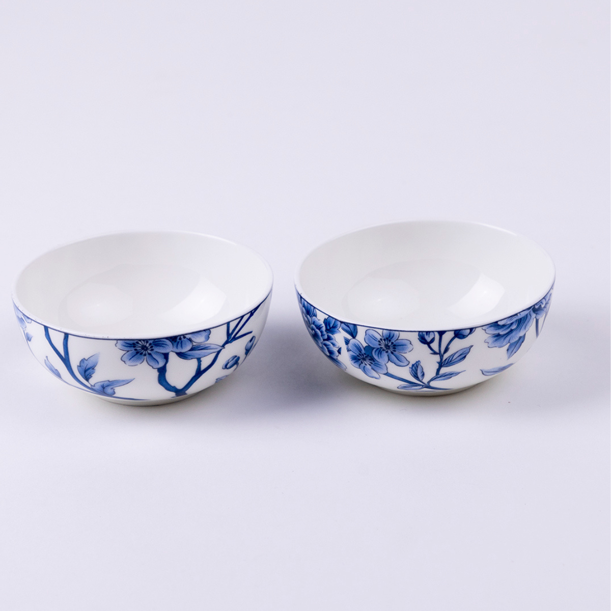 Sapphire Bloom small bowls - Set of 6 Pieces, 4 inch Wide