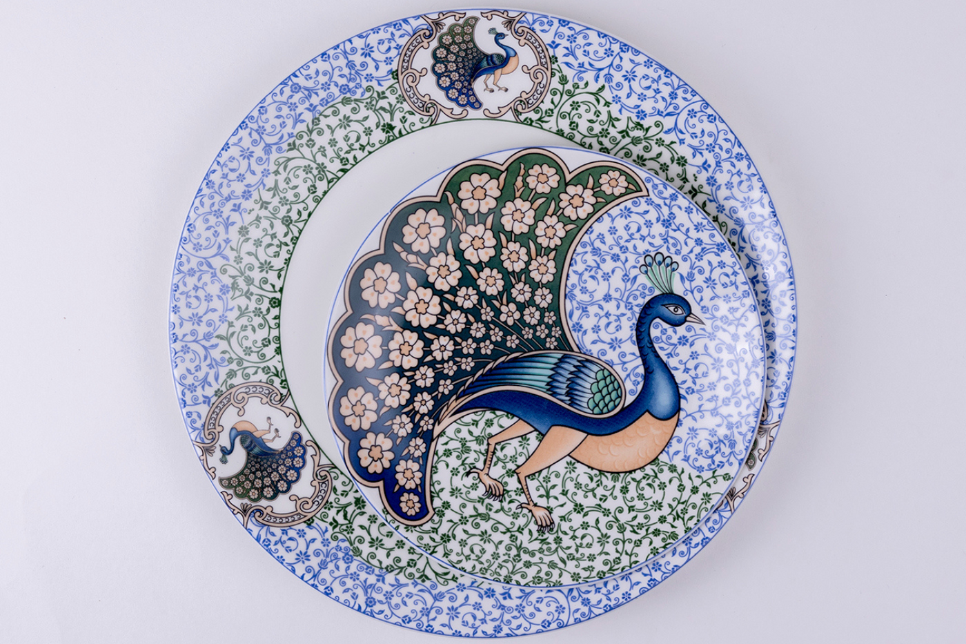 Dancing Peacock Dinnerware