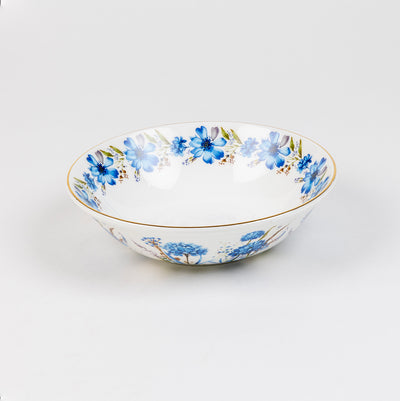Blue Blossom Snack Bowls - Set of 2 (7 inch wide, 450ML capacity)