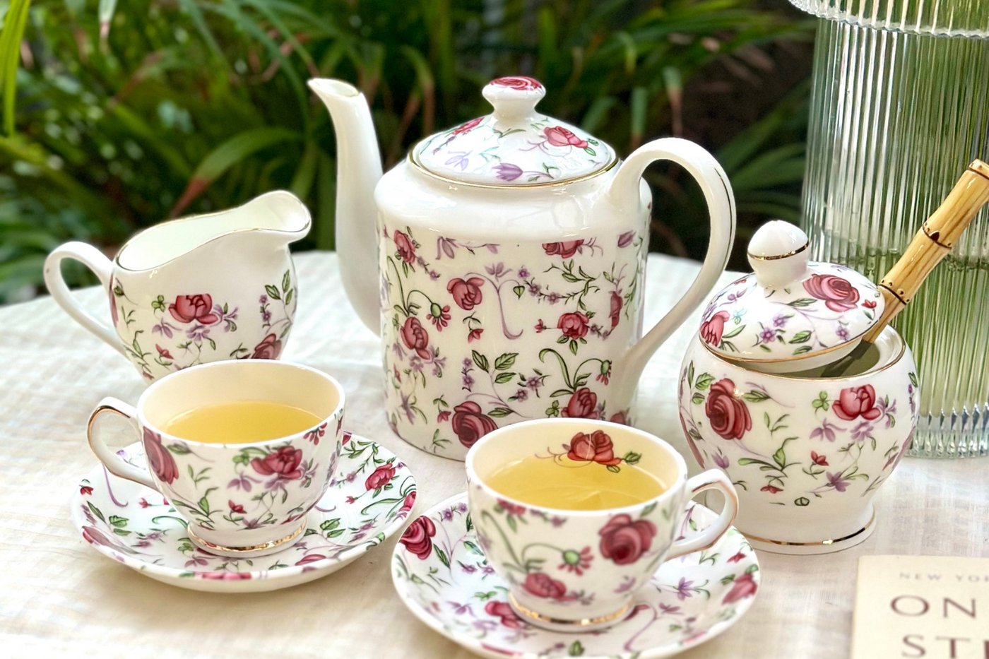 Rose Vine Tea Service Set (15 pieces)