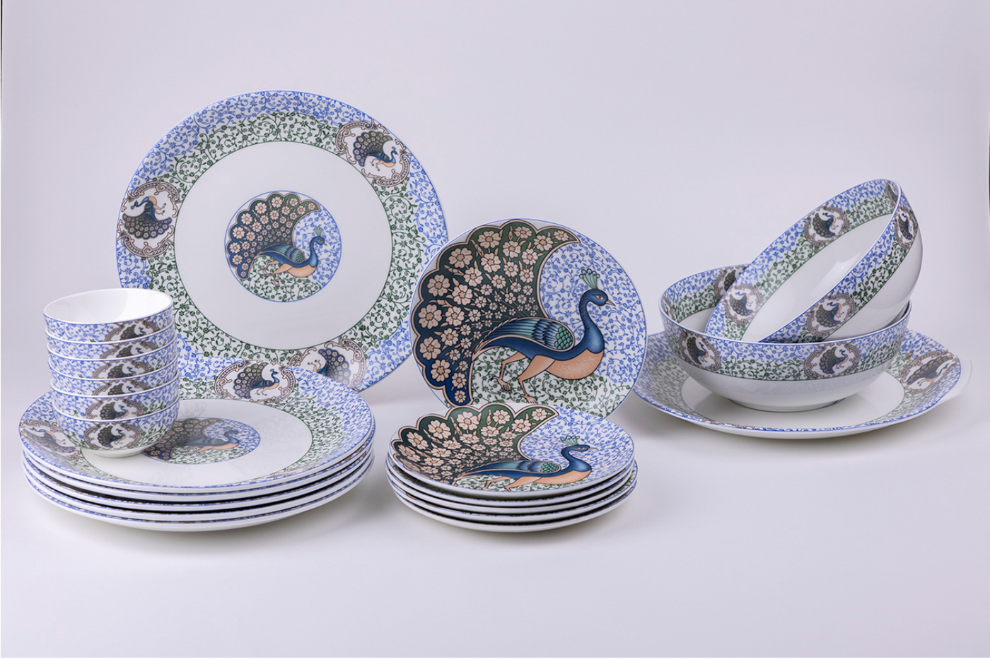 Dancing Peacock Dinnerware