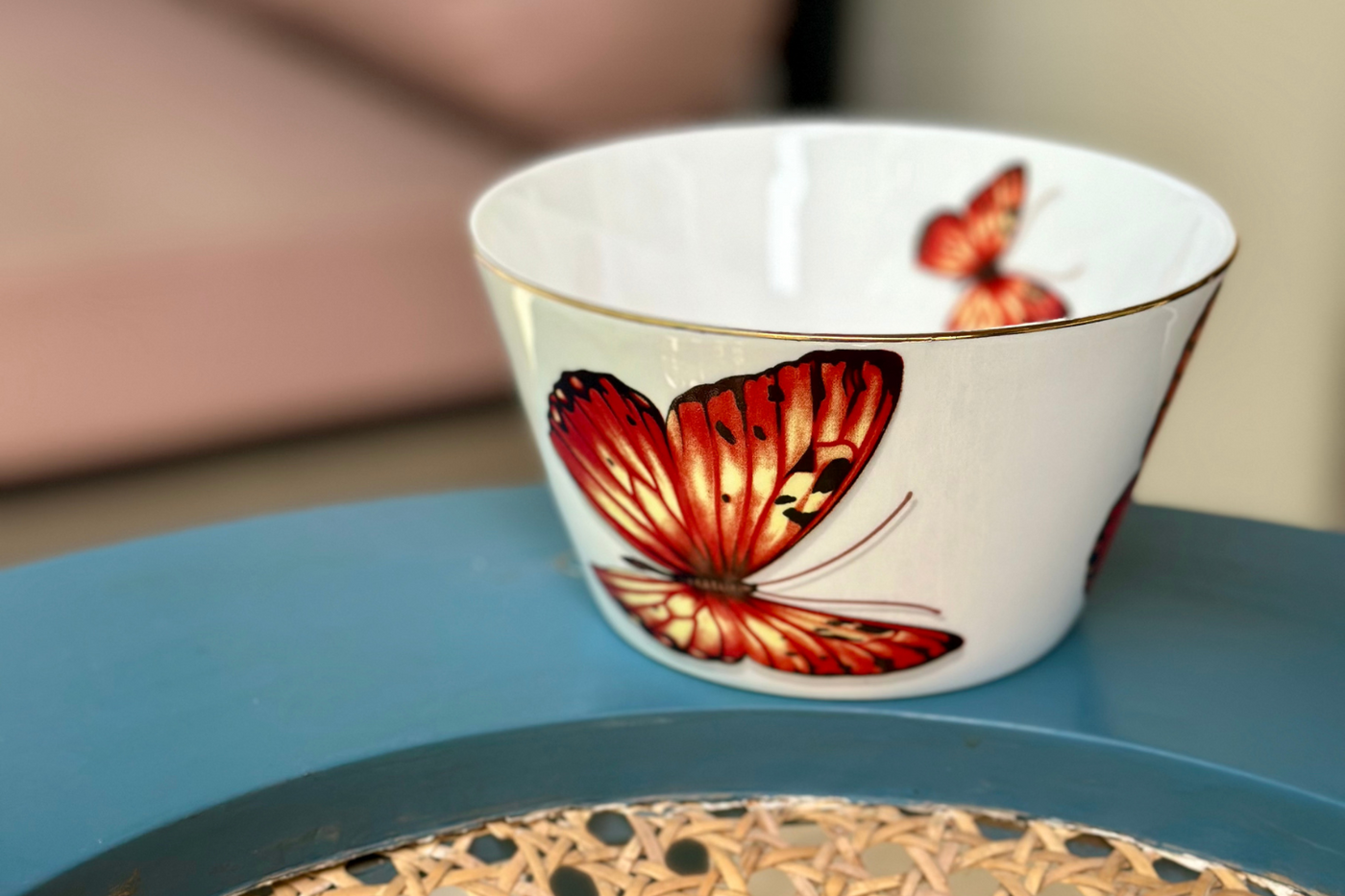 Red Monarch Snack Bowls - Set of 2