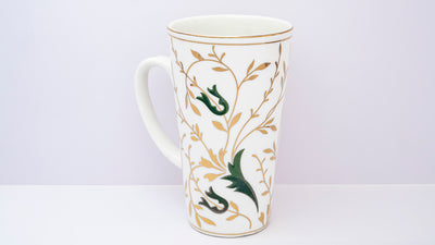 Golden Vine Tall mug (Green) – Set of  1