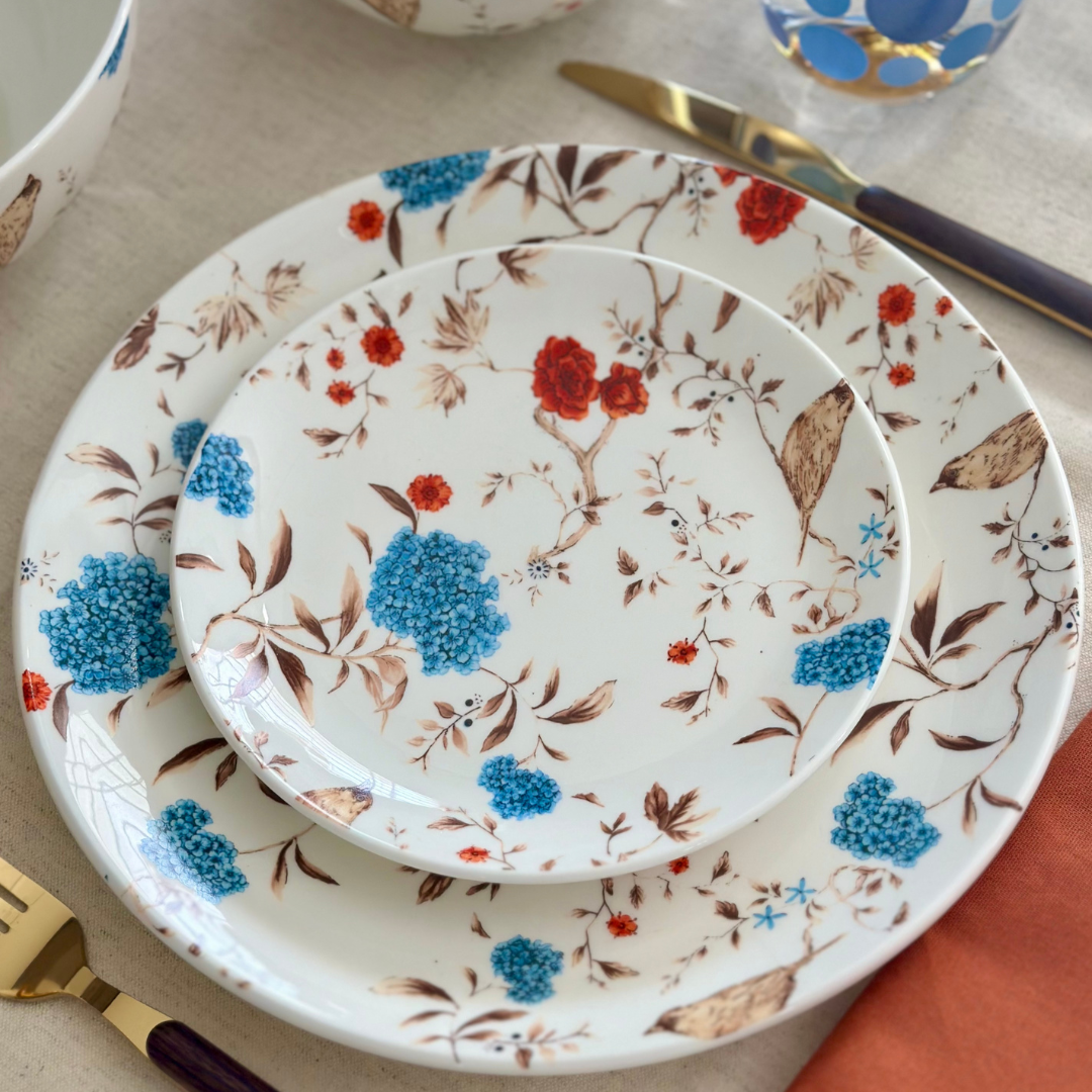 Blooming Birdsong Dinner Plates - Set of 2