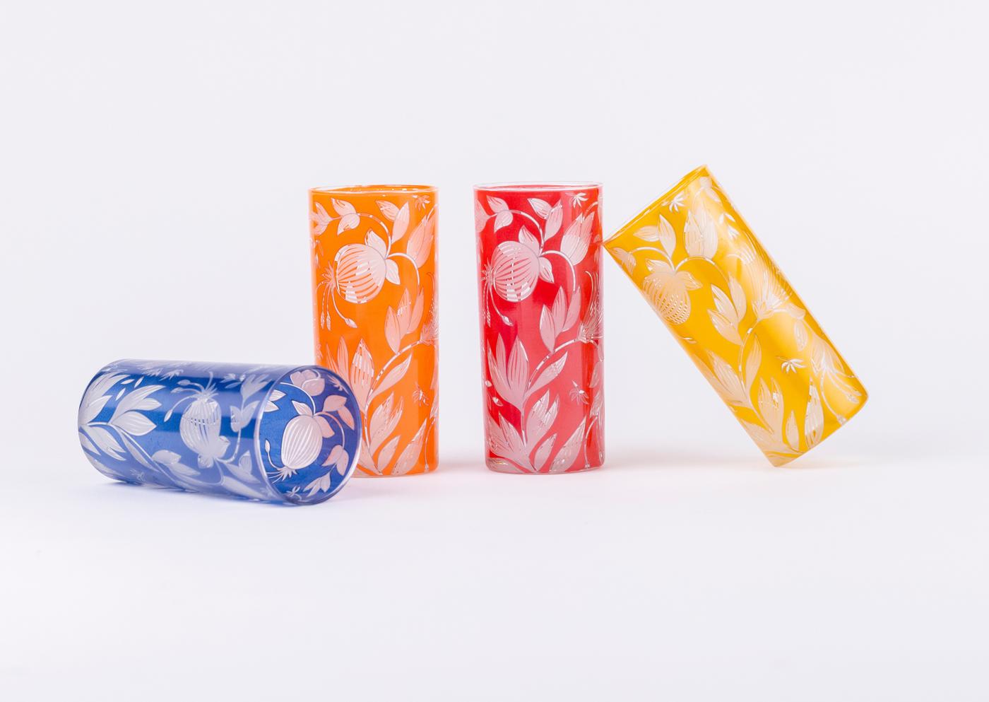 Color burst Tall Tumblers - Set of 6