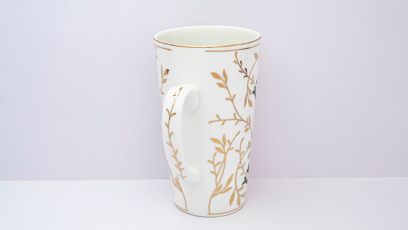 Golden Vine Tall mug (Green) – Set of  1