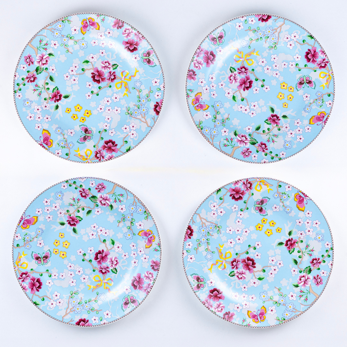 Birdie in Blue Dinner Plates - Set of 2 (10.5 inch each)