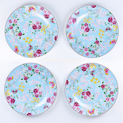 Birdie in Blue Dinner Plates - Set of 2 (10.5 inch each)
