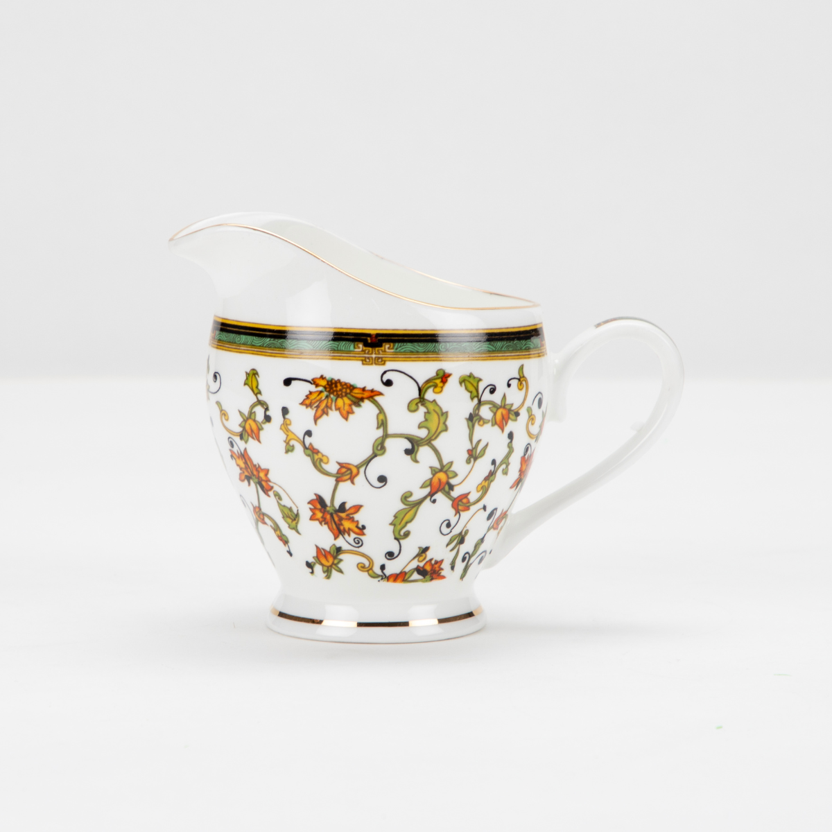 Chinar Bloom Tea Set | Cup, Saucer & Kettle | Handcrafted Elegance (15 pieces)