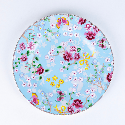 Birdie in Blue Dinner Plates - Set of 2 (10.5 inch each)