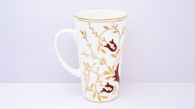 Golden Vine Tall mug (Maroon) – Set  of 1