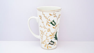 Golden Vine Tall mug (Green) – Set of  1