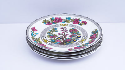 Indian tree side plates - Set of 4