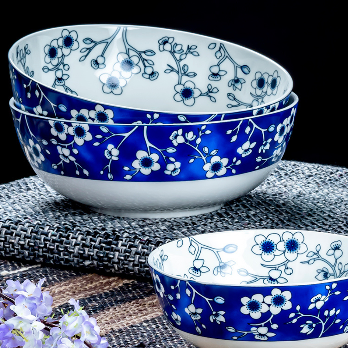 Floral Symphony serving bowls - Set of 2 Pieces, 700ML & 800ML