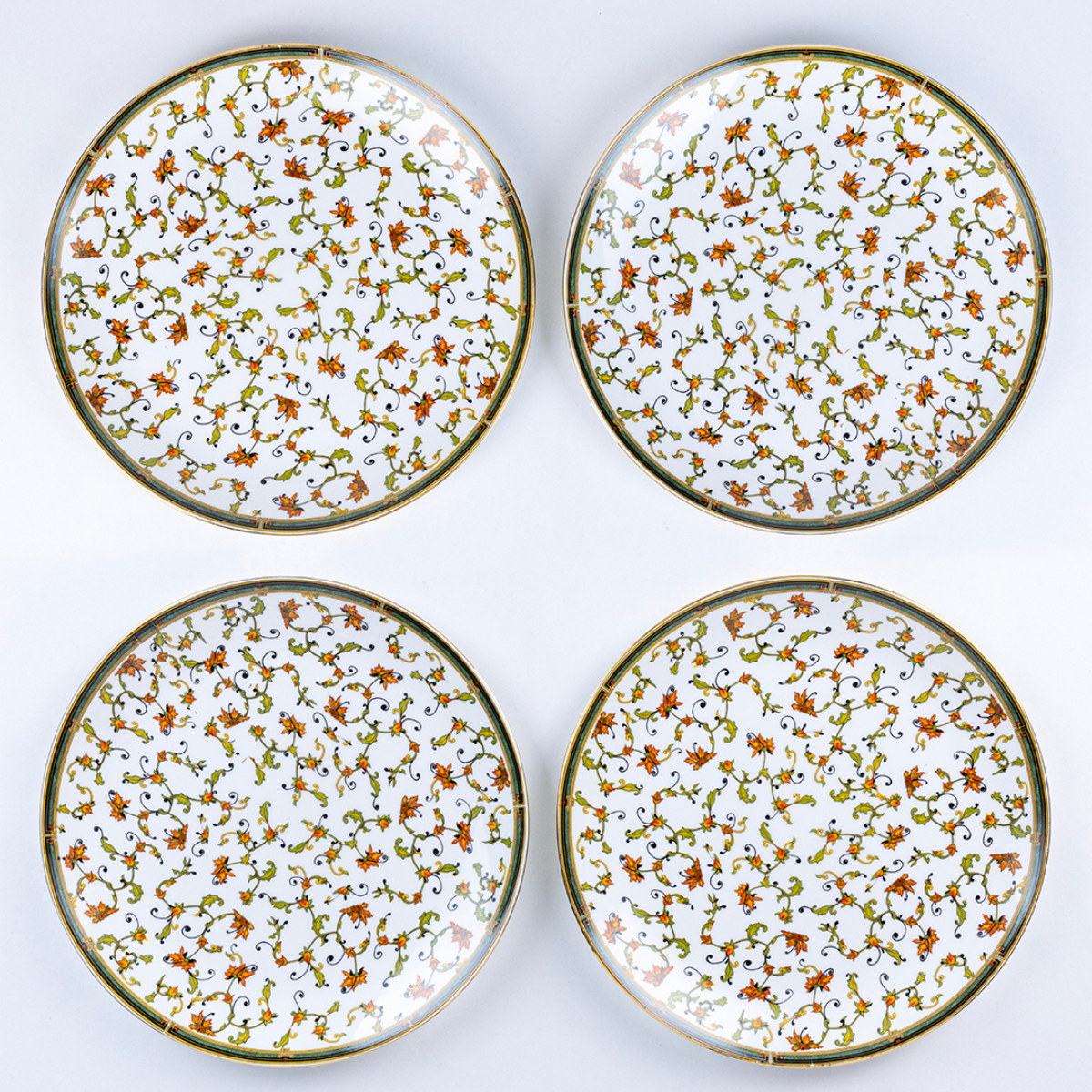 Chinar Bloom Luxury Dinner Set – 18 & 38 Piece, Ceramic Floral Crockery, Serving 6