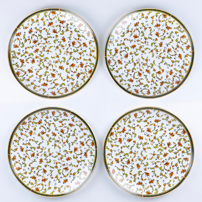 Chinar Bloom Luxury Dinner Set – 18 & 38 Piece, Ceramic Floral Crockery, Serving 6