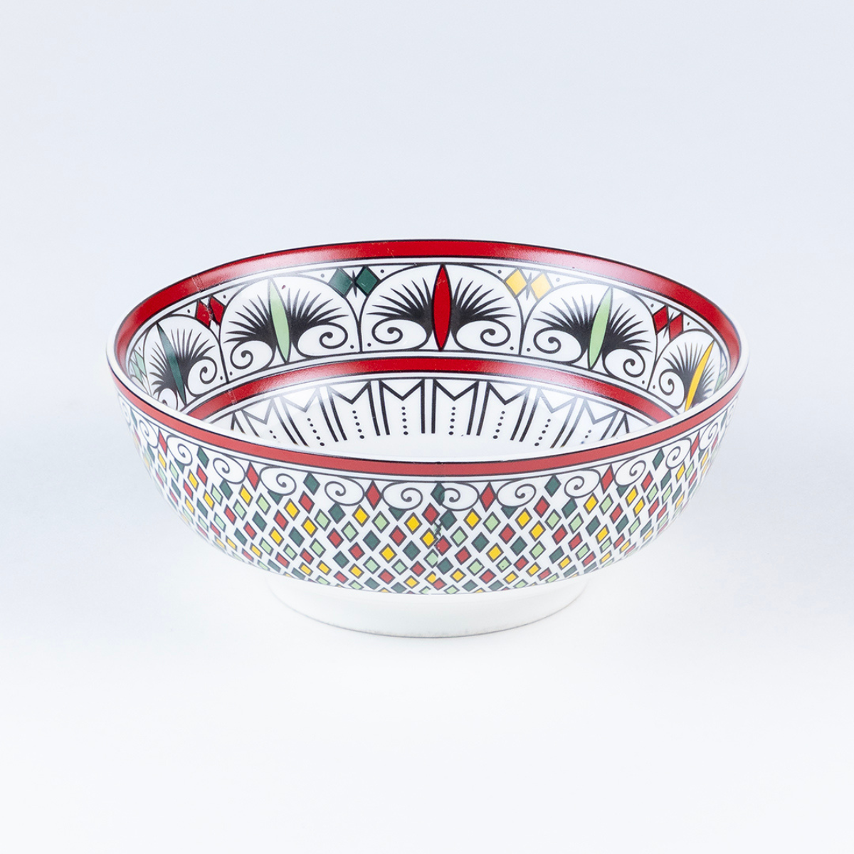 Red & Black Abstract serving bowls - Set of 2 Pieces, 800ML & 1000ML
