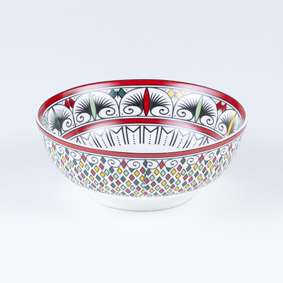 Red & Black Abstract serving bowls - Set of 2 Pieces, 800ML & 1000ML