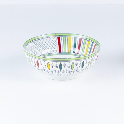 Green & Yellow Abstract Serving Bowls - Set of 2 Pieces, 800ML & 1000ML