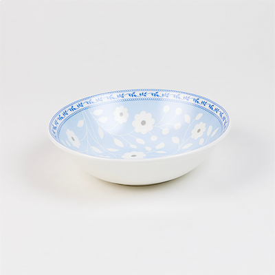Blue & White Florals Snack Bowls - Set of 2 (7 inch wide, 450ML capacity)