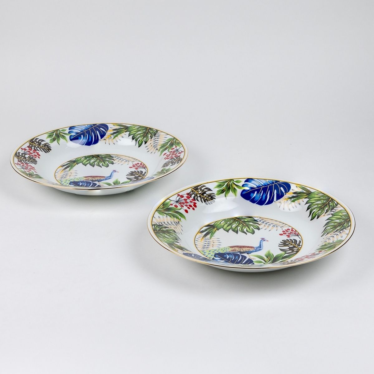 Tropical Canopy Pasta Plates | 10.5 Inch Wide - Set of 2