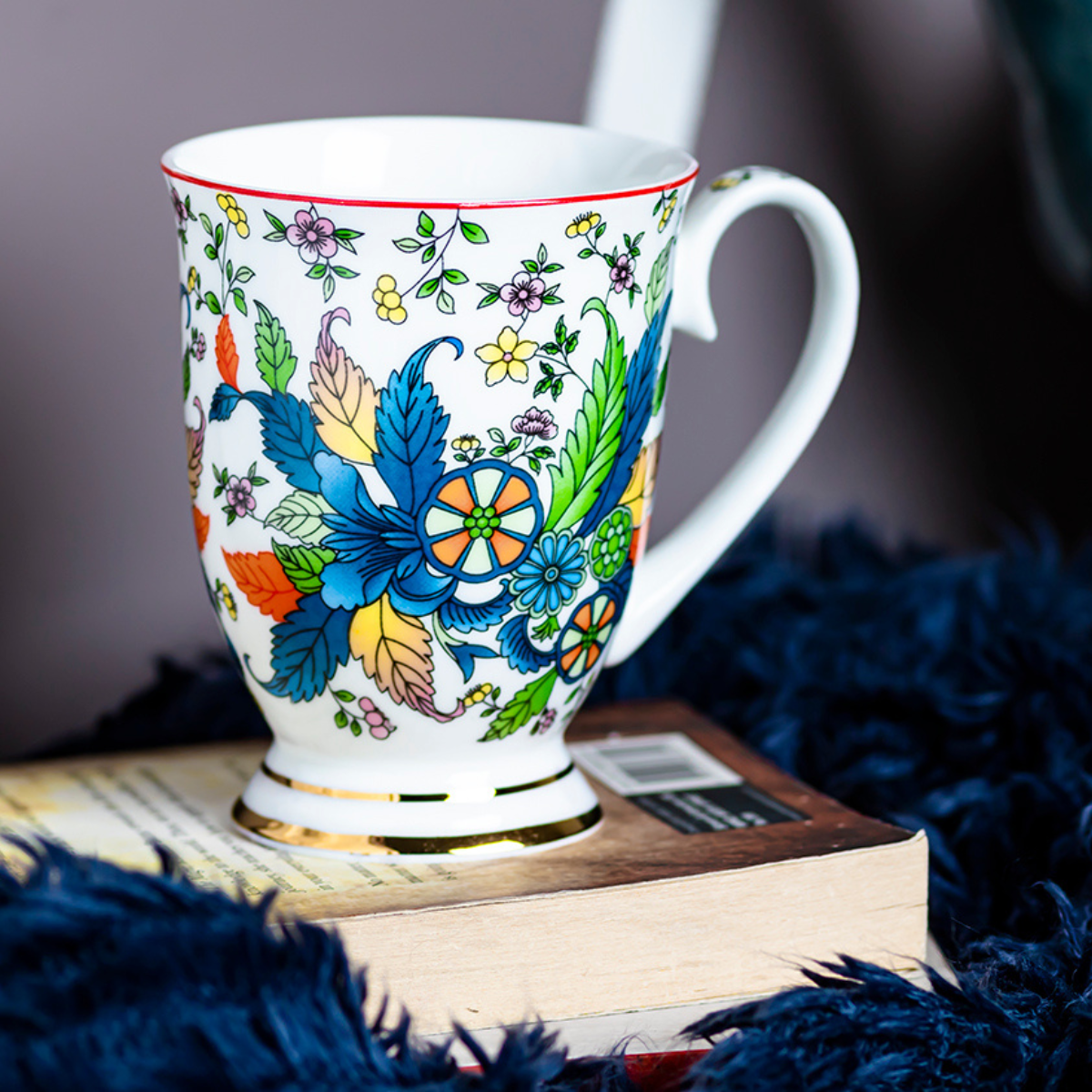Green rainforest Coffee/Tea mugs - Set of 2 (300ml each)