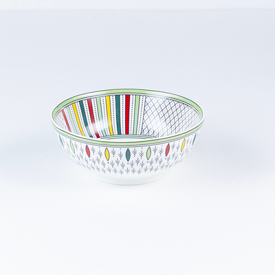 Green & Yellow Abstract Serving Bowls - Set of 2 Pieces, 800ML & 1000ML
