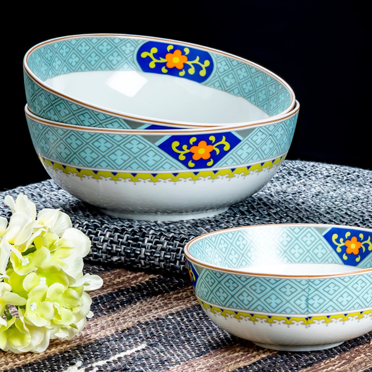 Pagoda serving bowls - Set of 2 Pieces,  800ML & 1000ML