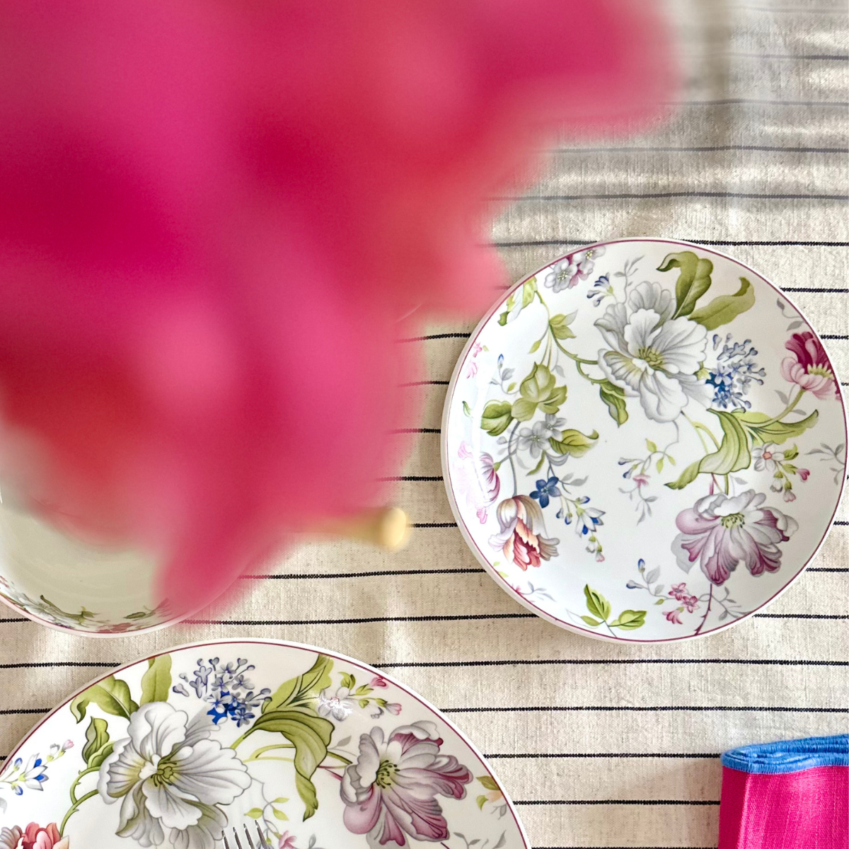Garden Splendor snack plates - Set of 6 (7 inch each) – Golden Queens ...