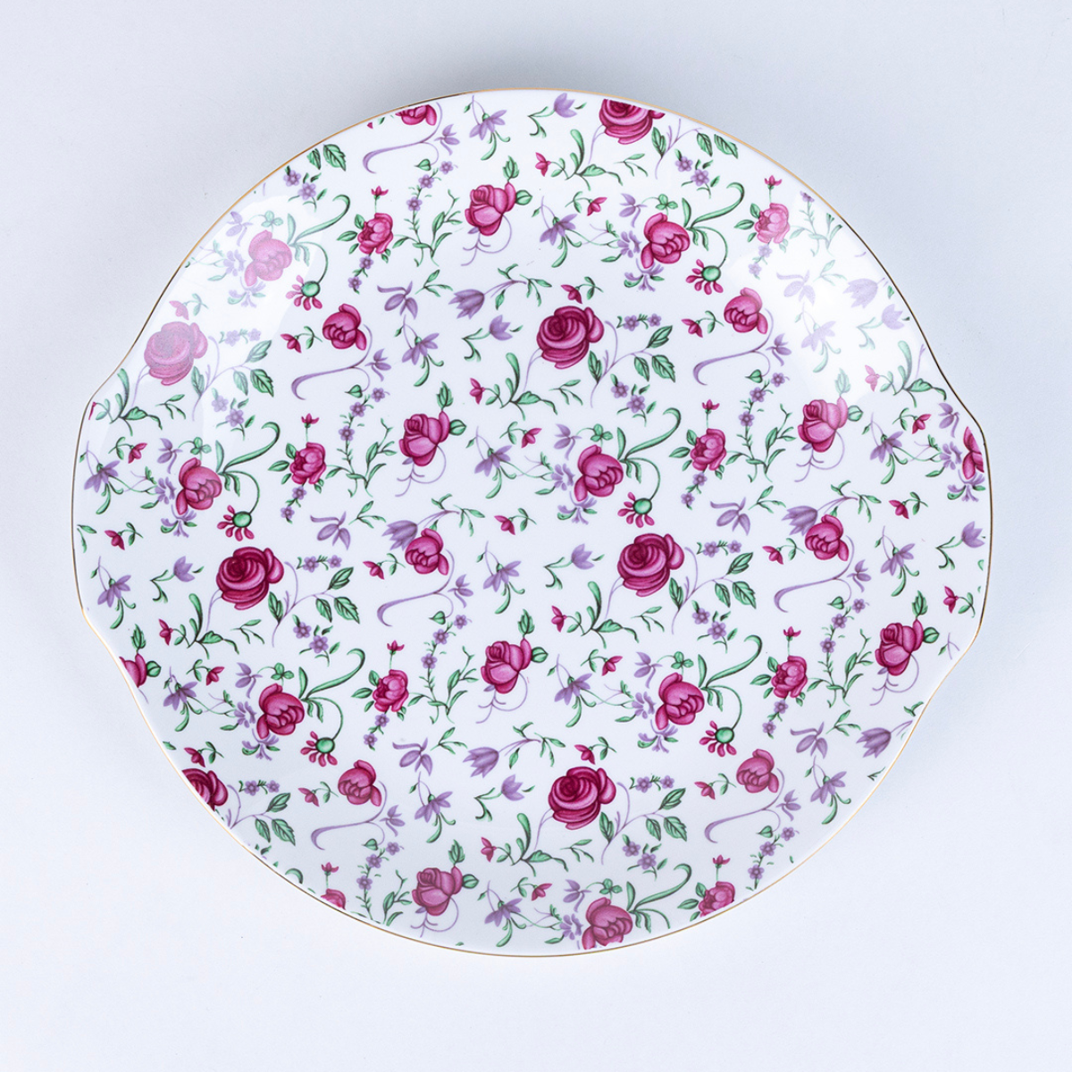 Button Rose Ceramic Dinner Set – 18 & 38 Piece, Elegant Rose Print, Serving 6