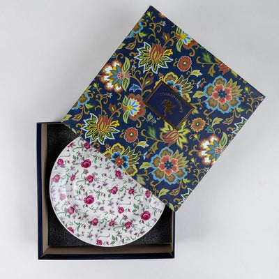 Button Rose Pasta Plates | 10.5 Inch Wide - Set of 2
