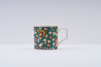 Kalamkari hues mugs (Green) – Set of 6