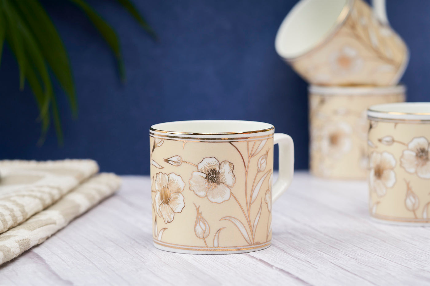 Blossom and Leaf  mugs – Set of 6