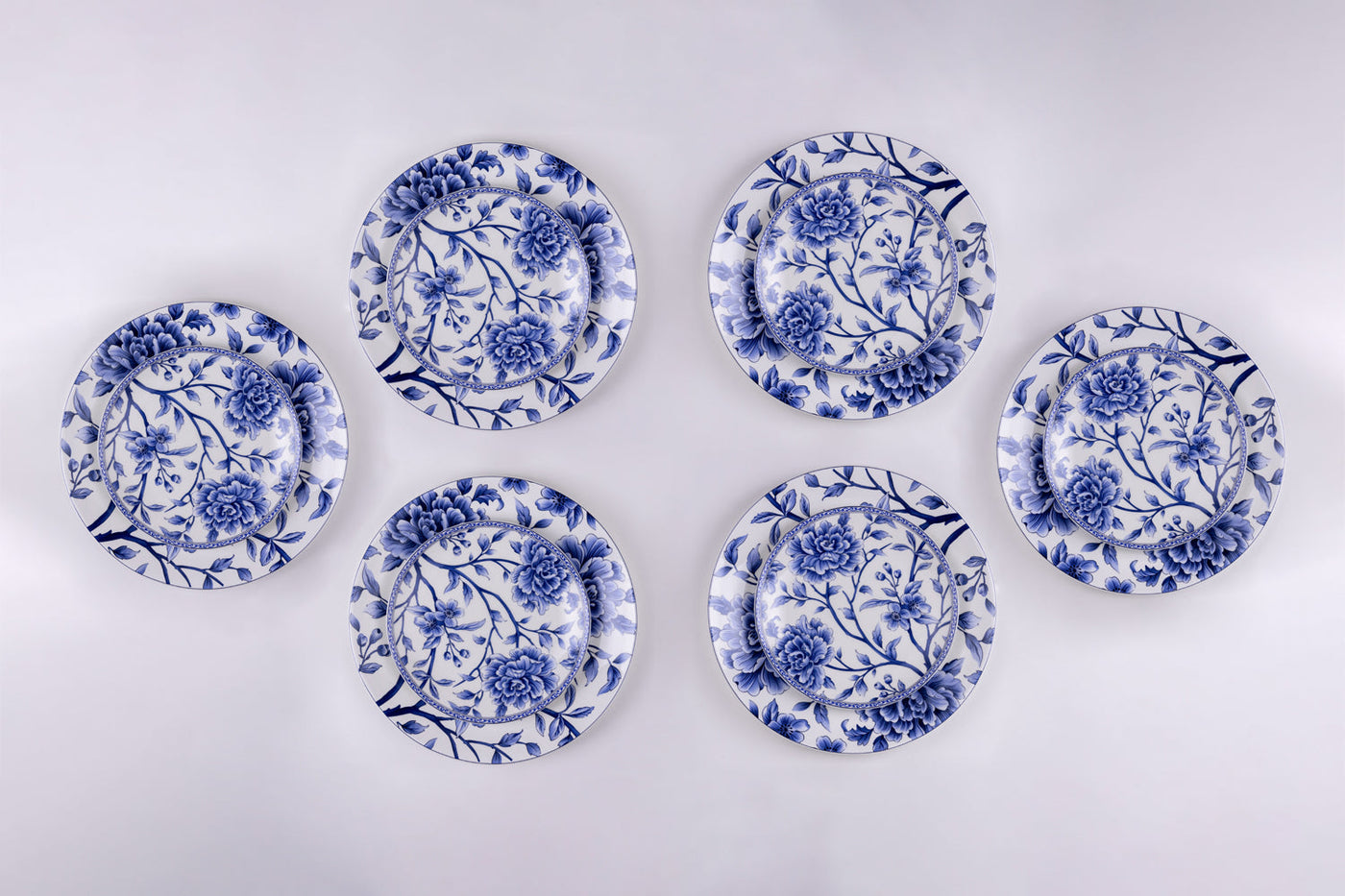 Sapphire Bloom Dinnerware Set