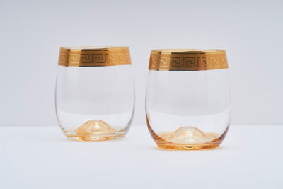 Gold Squared Short Tumbler - Set of 6