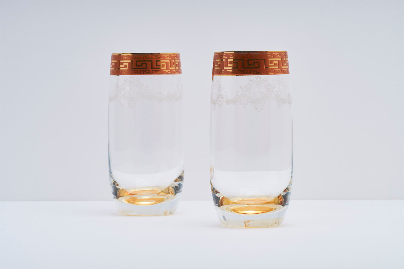 Gold Squared Tall Tumbler – Set of 6