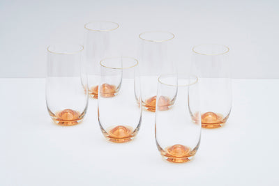 Golden Luminous Tall Tumbler - Set of 6