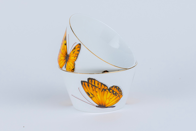 Golden Monarch Snack Bowls - Set of 2