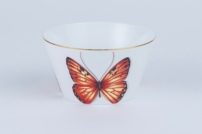 Red Monarch Snack Bowls - Set of 2