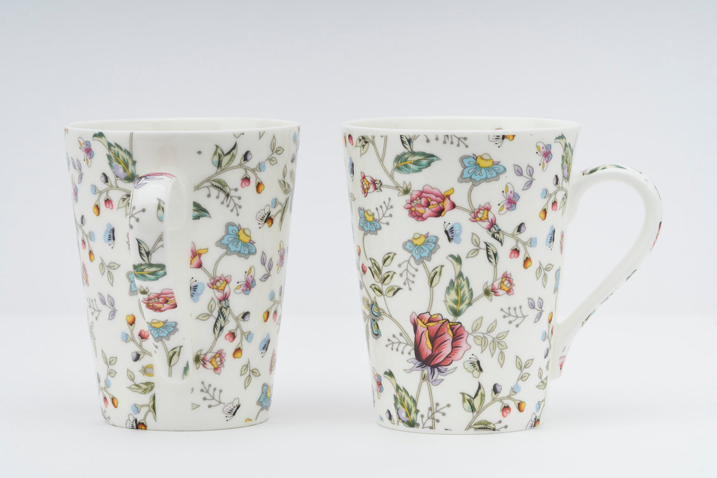 Pink Shrub Coffee/Tea mugs - Set of 2 (300ml each)