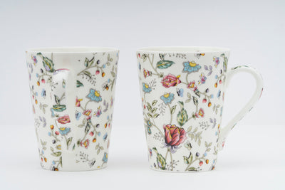 Pink Shrub Coffee/Tea mugs - Set of 2 (300ml each)