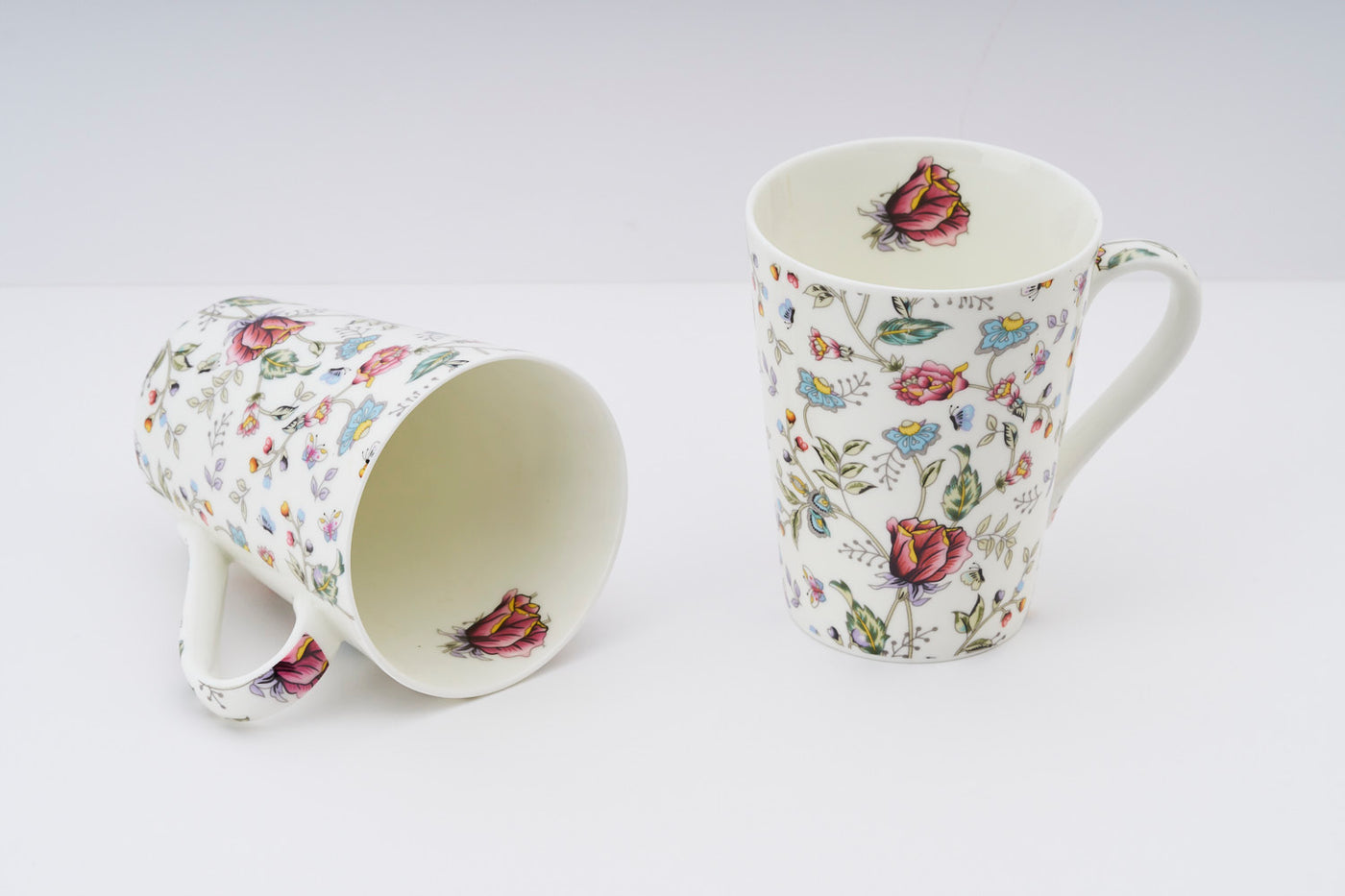 Pink Shrub Coffee/Tea mugs - Set of 2 (300ml each)