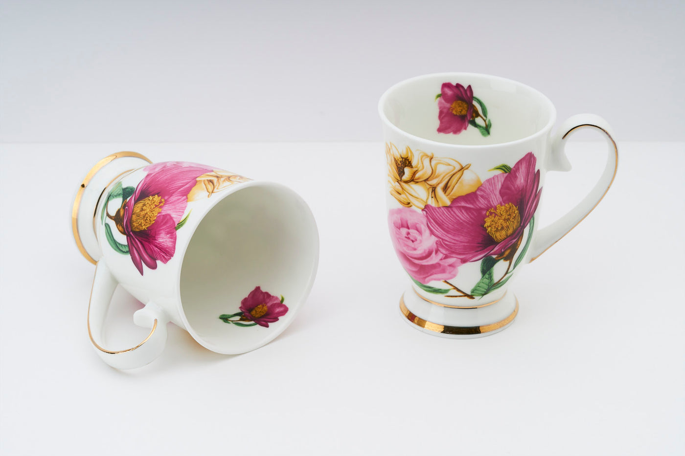 Indian Spring footed mug – Set of 2