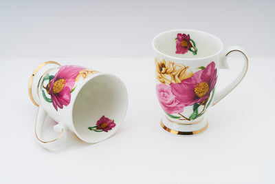 Indian Spring footed mug – Set of 2