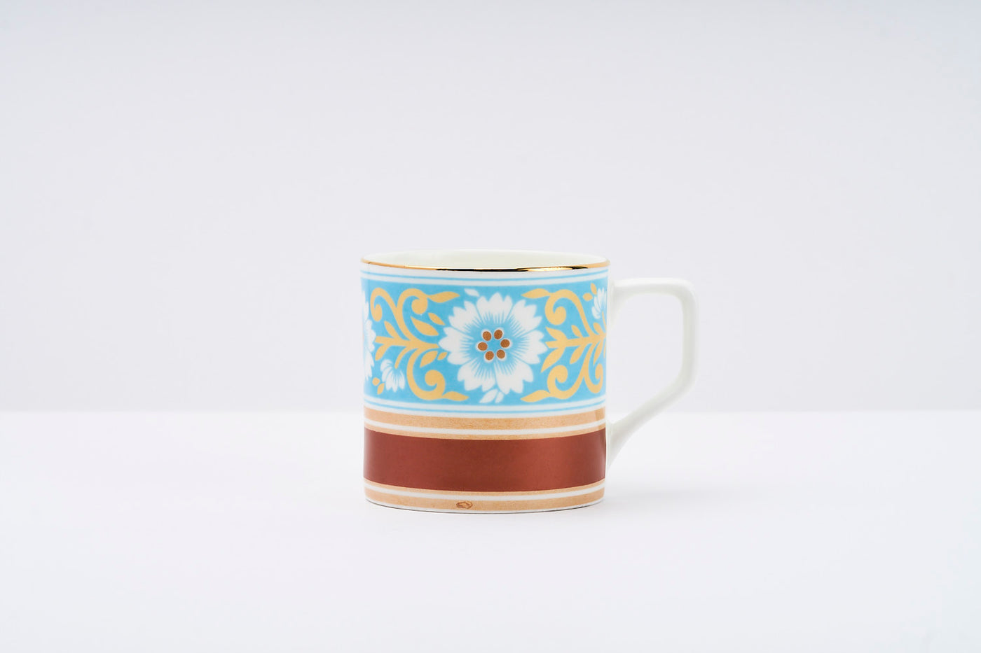 Blue & Copper tea & coffee cups - Set of 6