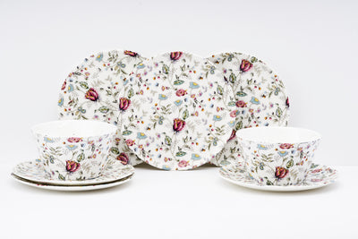 Pink Shrub Bowl & Side Plate Set