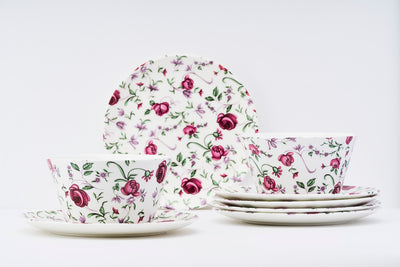 Button Rose Vine Bowl & Side Plate Set