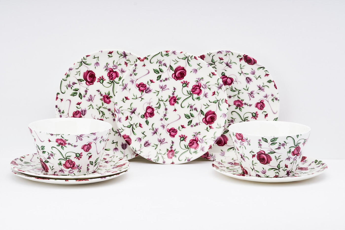 Button Rose Vine Bowl & Side Plate Set