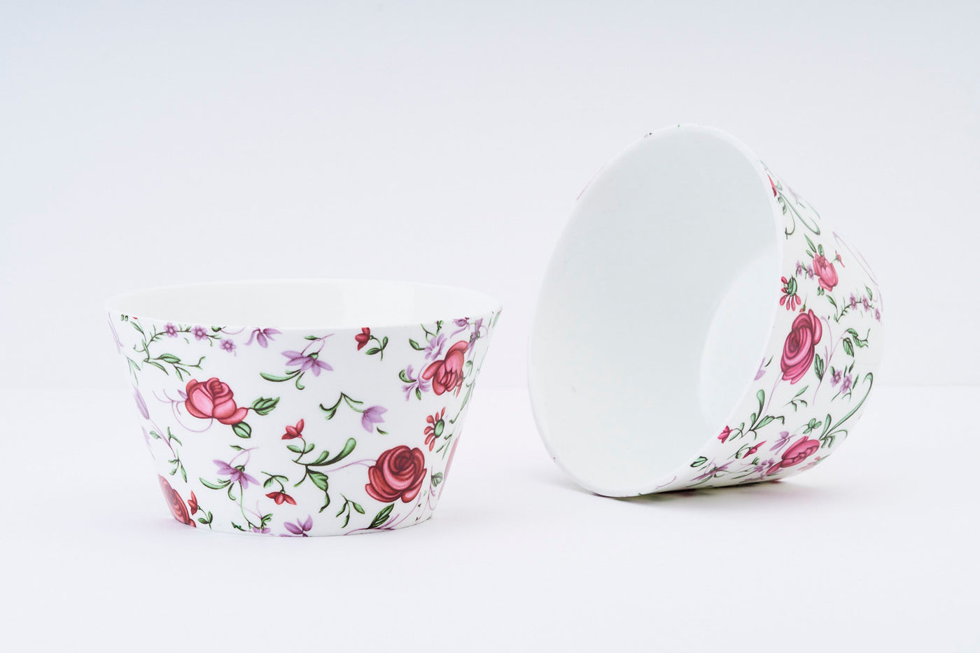 Button rose snack bowls - Set of 2