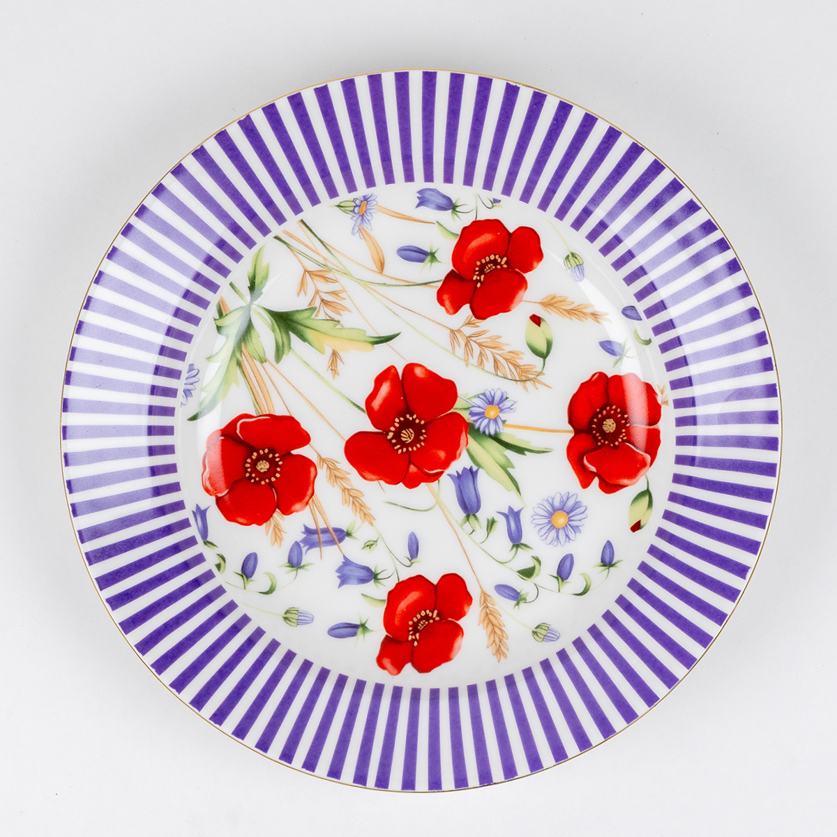 Wild Poppy Whispers Pasta Plates | 10.5 Inch Wide - Set of 2